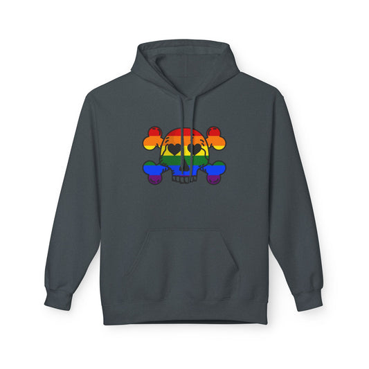 Rainbow Skull Pride Hoodie – Bold LGBTQ+ Statement Tee for Queer Rebels