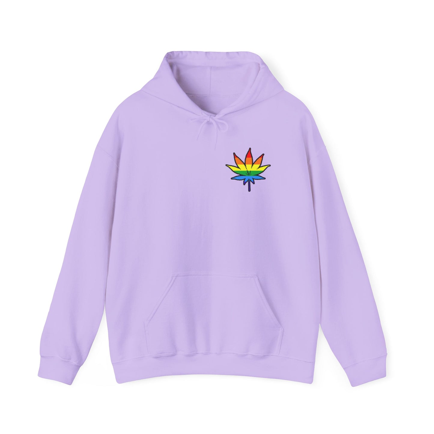 Rainbow Leaf Hoodie, Cozy Unisex Sweatshirt, LGBTQ+ Pride Apparel, Casual Streetwear, Gift for Friends, Everyday Comfort
