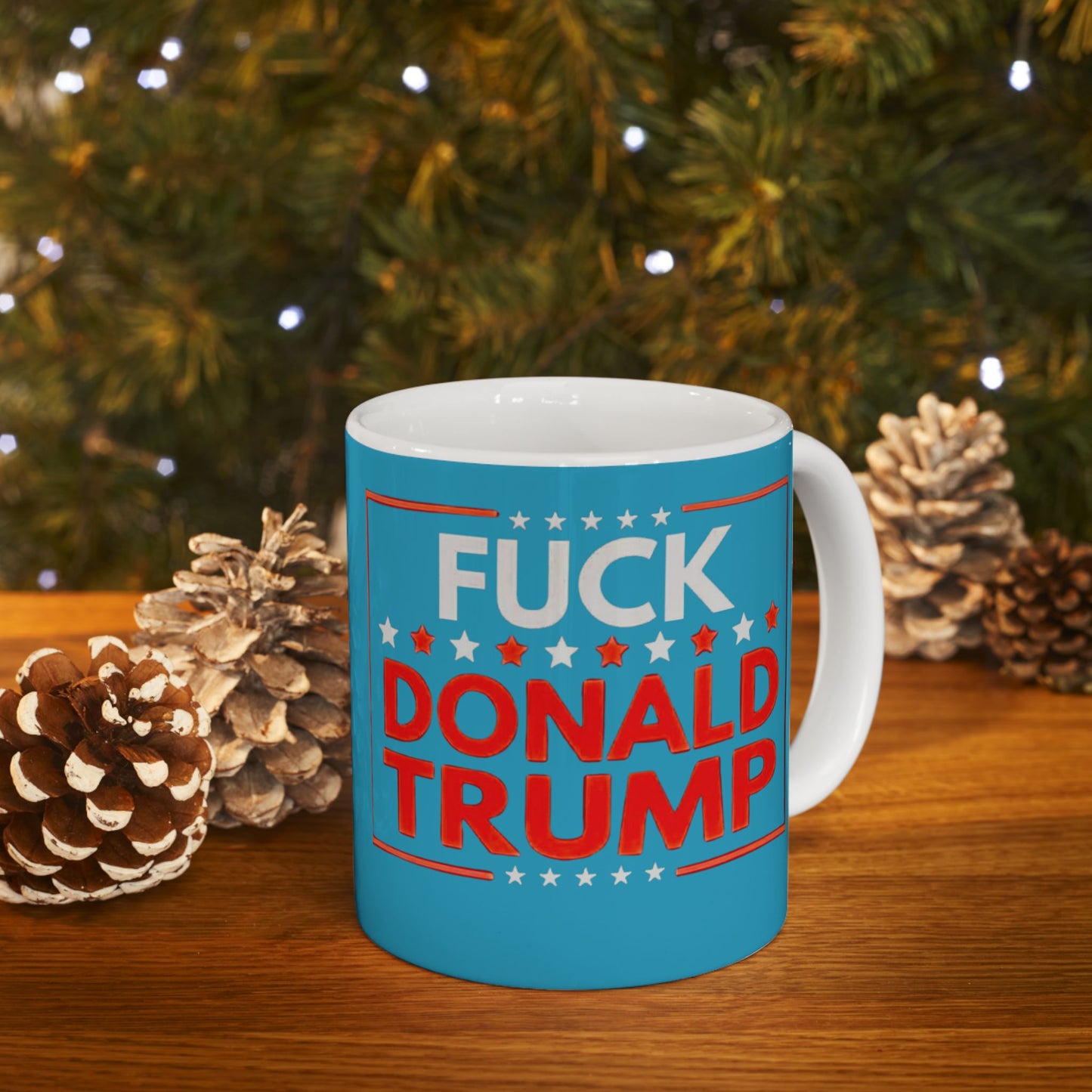 Fun Don't Trump Ceramic Mug - Gift for Coffee Lovers, Election Season, Political Humor, Kitchen Decor, Birthday Gift