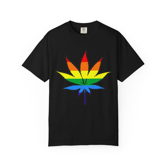 Pride Leaf T-Shirt – LGBTQ+ Botanical Statement Tee for Queer Nature Lovers