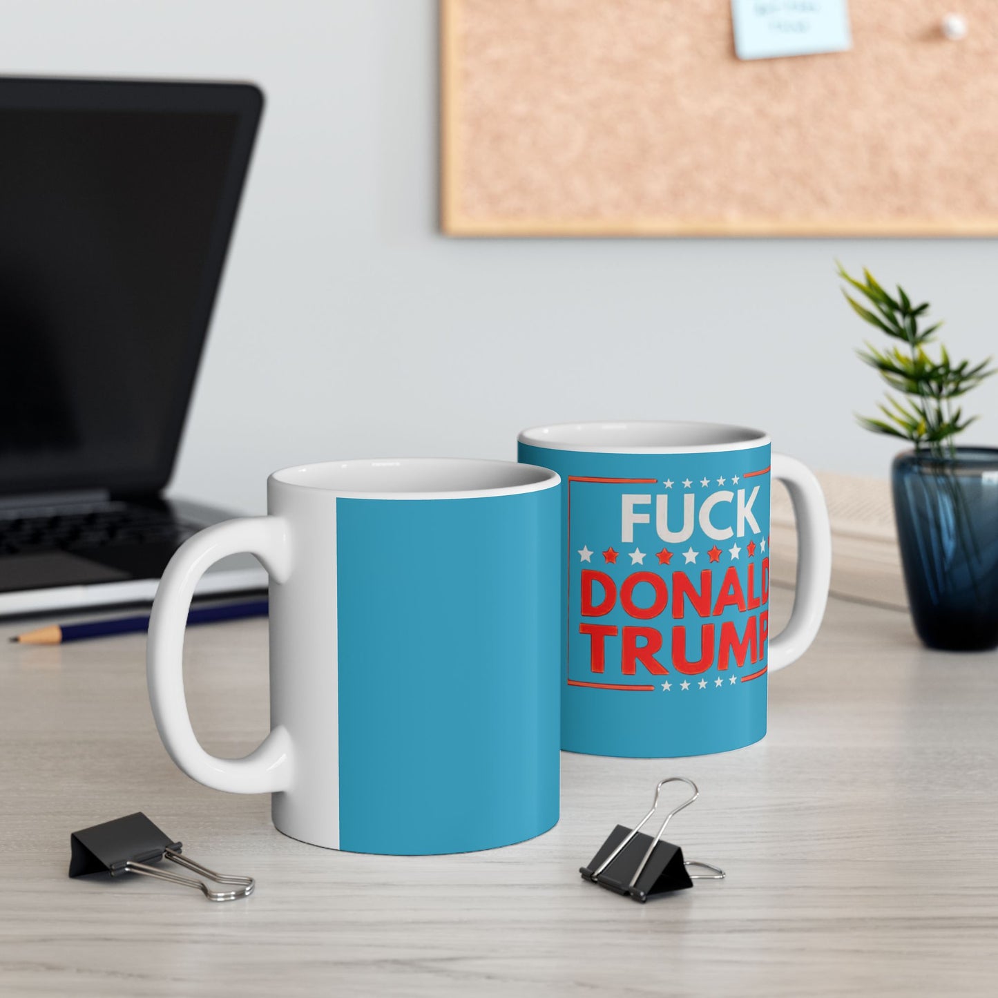 Fun Don't Trump Ceramic Mug - Gift for Coffee Lovers, Election Season, Political Humor, Kitchen Decor, Birthday Gift