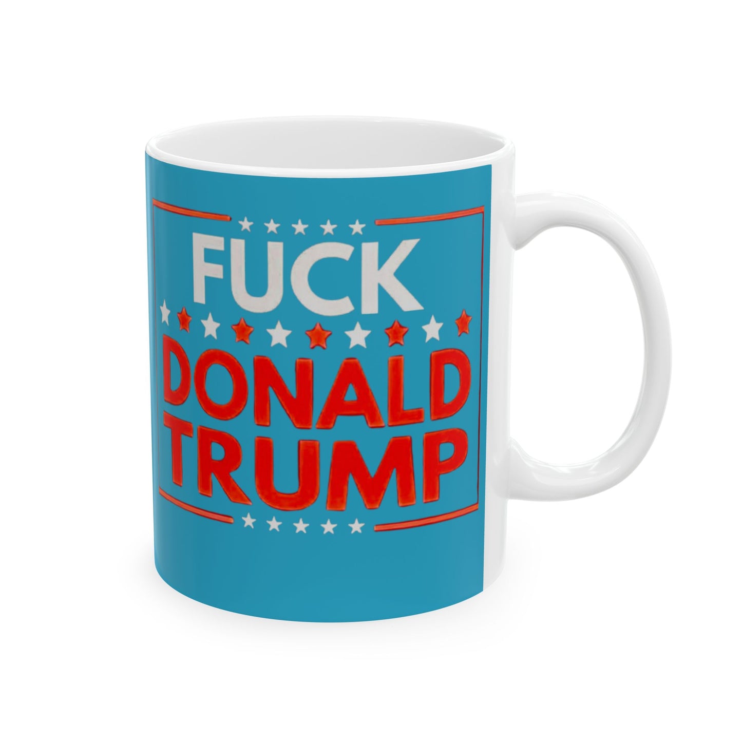 Fun Don't Trump Ceramic Mug - Gift for Coffee Lovers, Election Season, Political Humor, Kitchen Decor, Birthday Gift