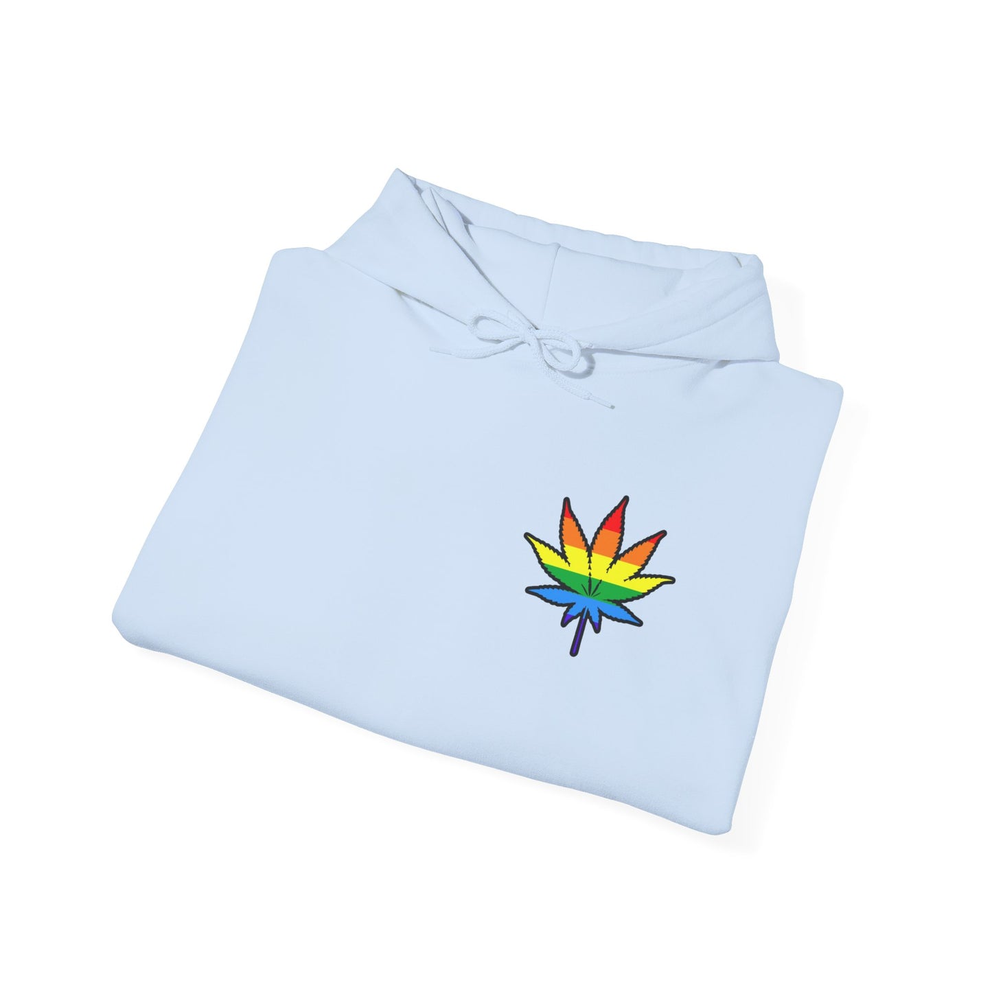 Rainbow Leaf Hoodie, Cozy Unisex Sweatshirt, LGBTQ+ Pride Apparel, Casual Streetwear, Gift for Friends, Everyday Comfort