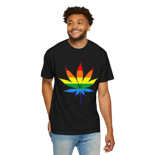 Pride Leaf T-Shirt – LGBTQ+ Botanical Statement Tee for Queer Nature Lovers