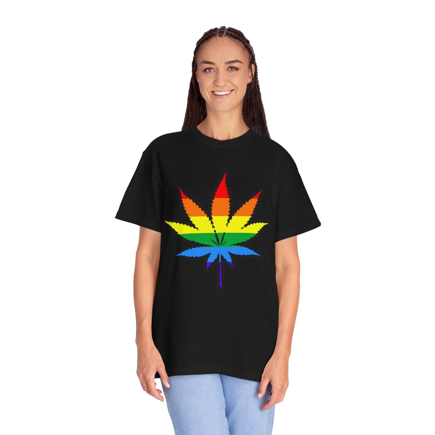 Pride Leaf T-Shirt – LGBTQ+ Botanical Statement Tee for Queer Nature Lovers