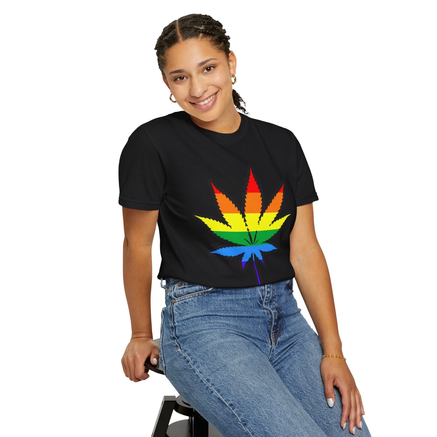 Pride Leaf T-Shirt – LGBTQ+ Botanical Statement Tee for Queer Nature Lovers