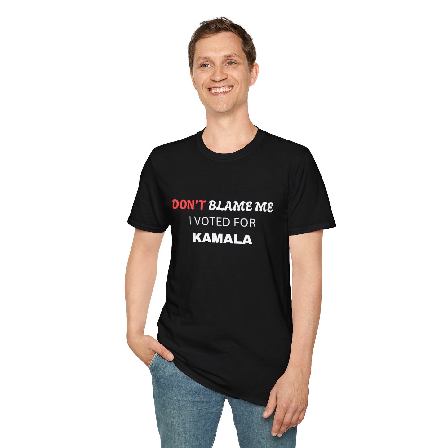 Don’t Blame Me I Voted for Kamala T-Shirt – Pro Kamala Harris Tee, Feminist Political Shirt, Liberal Democrat Election Top