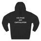 Courage Not Capitulation Hoodie – Bold LGBTQ+ Resistance Tee for Progressives, Protesters & Political Rebels – Stand Tall, Speak Loud Statement Shirt