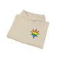 Rainbow Leaf Hoodie, Cozy Unisex Sweatshirt, LGBTQ+ Pride Apparel, Casual Streetwear, Gift for Friends, Everyday Comfort