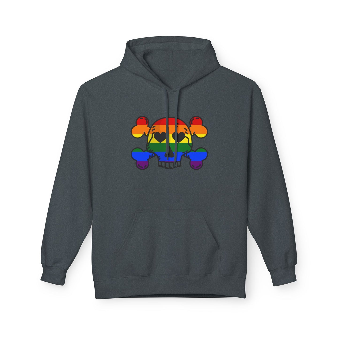 Rainbow Skull Pride Hoodie – Bold LGBTQ+ Statement Tee for Queer Rebels