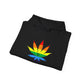 Rainbow Leaf Pride Hoodie – LGBTQ+ Botanical Sweatshirt for Queer Nature Lovers