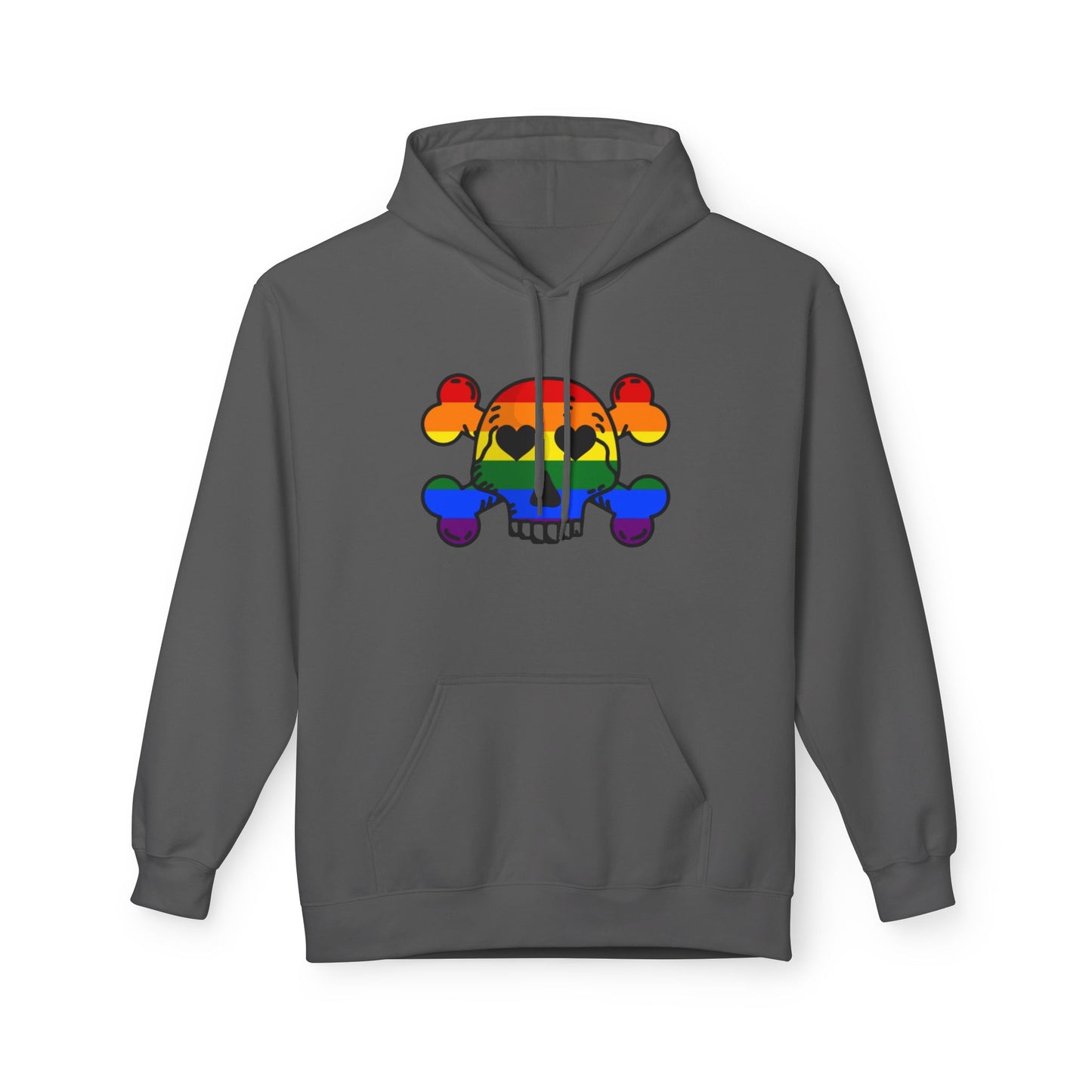 Rainbow Skull Pride Hoodie – Bold LGBTQ+ Statement Tee for Queer Rebels