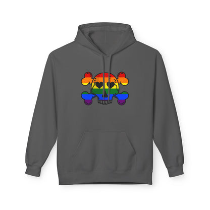 Rainbow Skull Pride Hoodie – Bold LGBTQ+ Statement Tee for Queer Rebels
