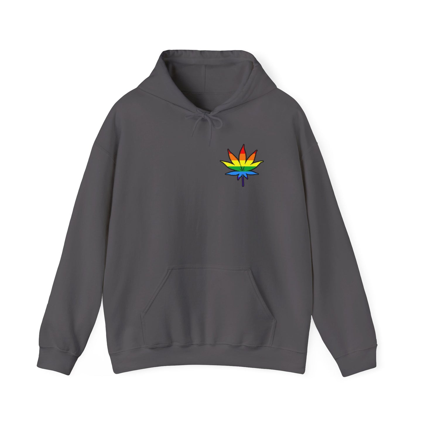 Rainbow Leaf Hoodie, Cozy Unisex Sweatshirt, LGBTQ+ Pride Apparel, Casual Streetwear, Gift for Friends, Everyday Comfort