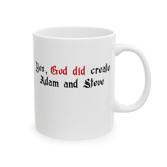 Ceramic Mug - "Yes, God, Create Adam!" - Perfect Gift for Artists, Birthdays, and Creative Souls, Coffee Mug, Art Lover Gift, [...]