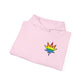 Rainbow Leaf Hoodie, Cozy Unisex Sweatshirt, LGBTQ+ Pride Apparel, Casual Streetwear, Gift for Friends, Everyday Comfort