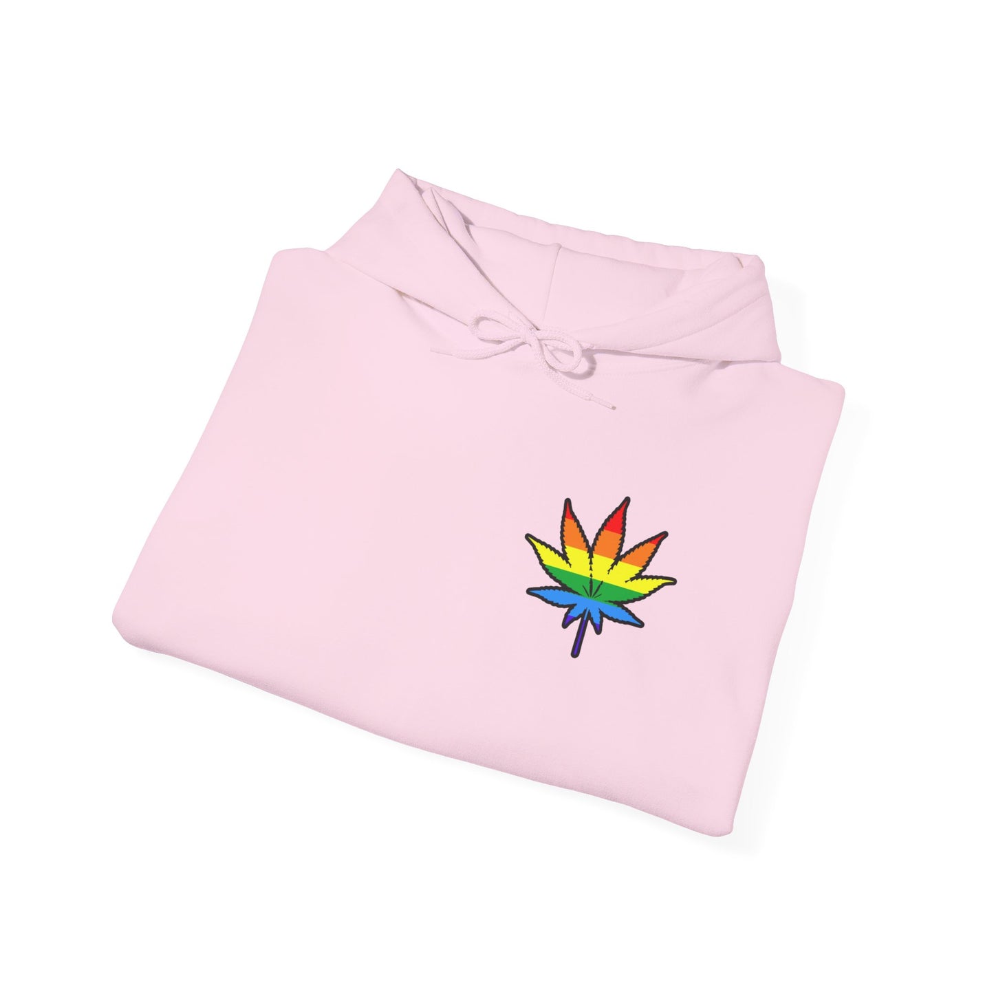 Rainbow Leaf Hoodie, Cozy Unisex Sweatshirt, LGBTQ+ Pride Apparel, Casual Streetwear, Gift for Friends, Everyday Comfort