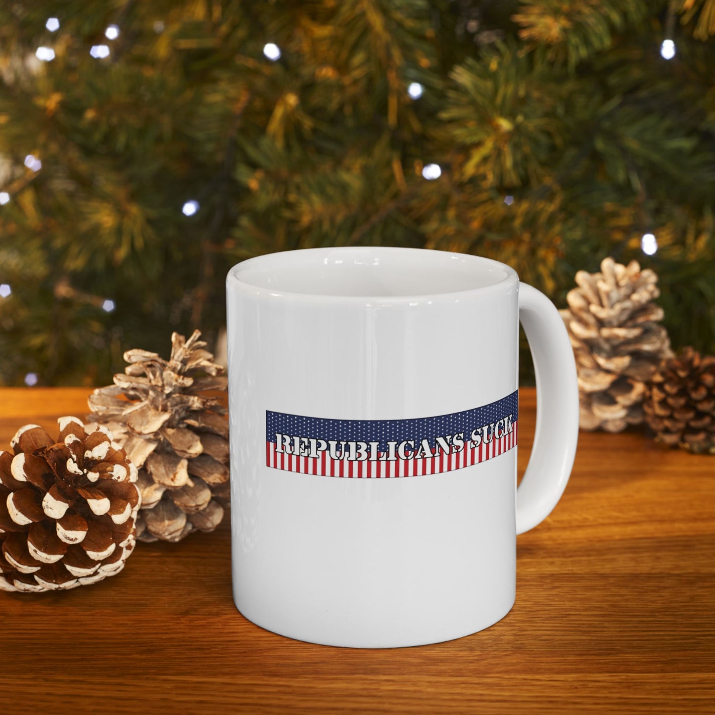 Patriotic Ceramic Mug - Perfect for Coffee Lovers, Gifts, Home Decor, Celebrations, or Relaxing Moments