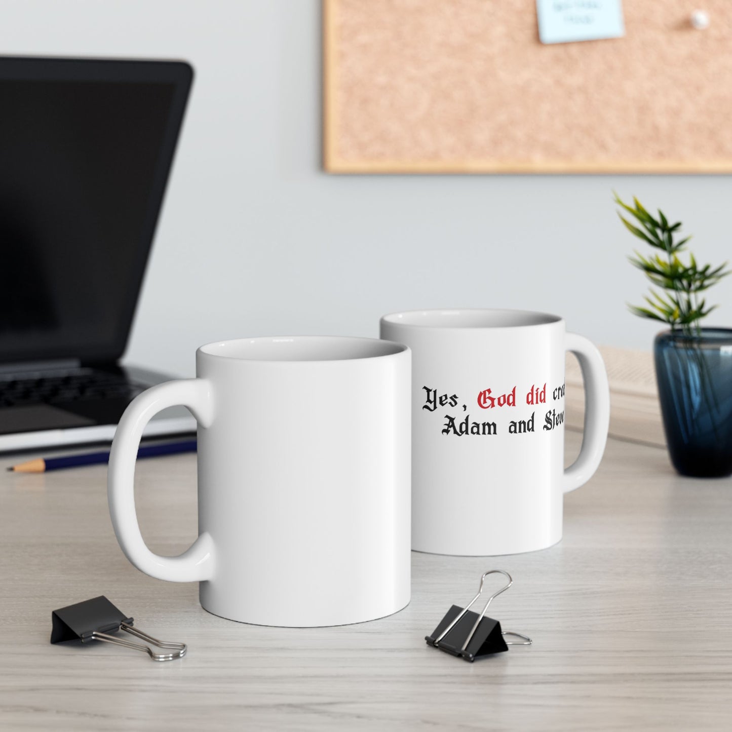 Ceramic Mug - "Yes, God, Create Adam!" - Perfect Gift for Artists, Birthdays, and Creative Souls, Coffee Mug, Art Lover Gift, [...]