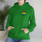 Rainbow Leaf Hoodie, Cozy Unisex Sweatshirt, LGBTQ+ Pride Apparel, Casual Streetwear, Gift for Friends, Everyday Comfort