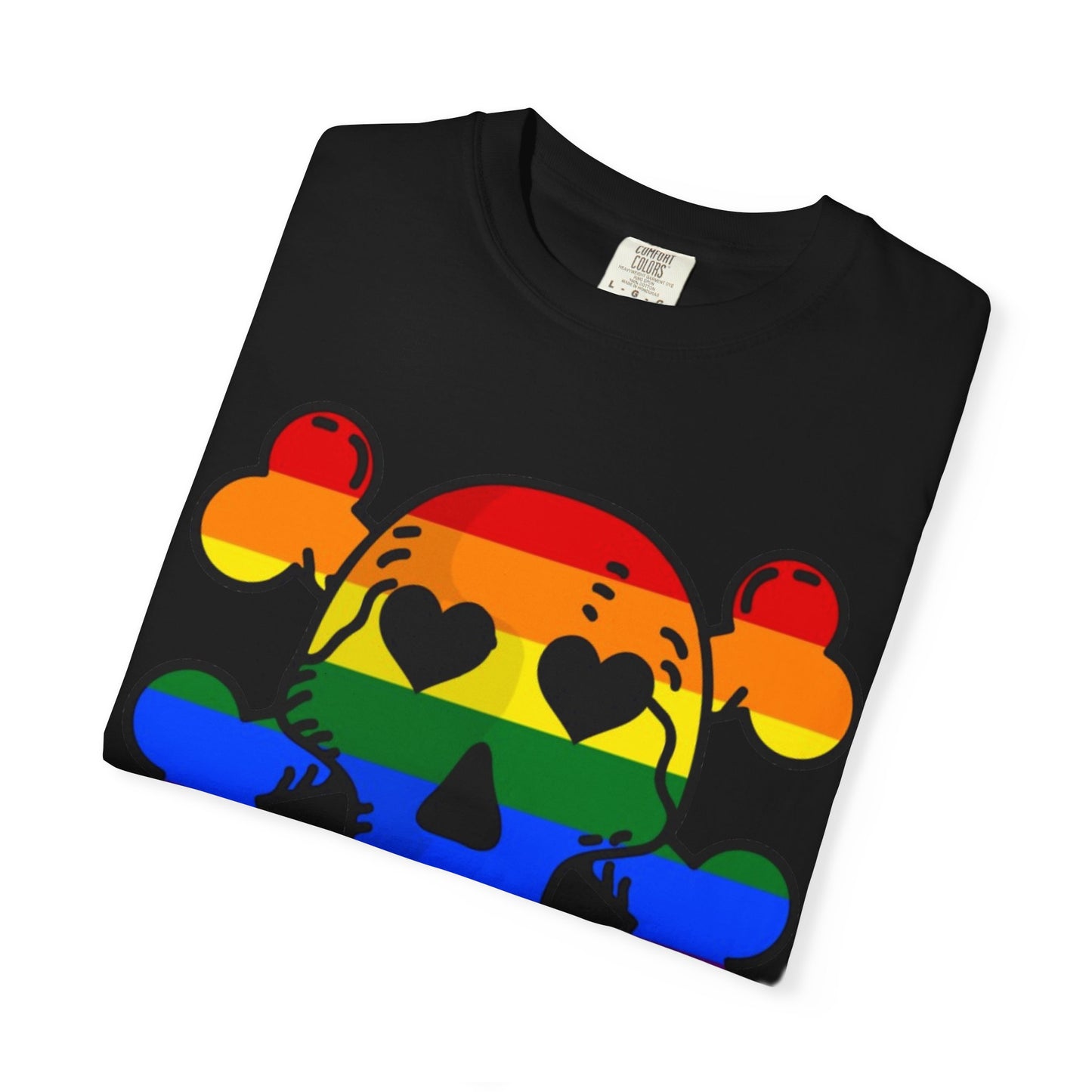 Rainbow Skull Pride T-Shirt – Bold LGBTQ+ Statement Tee for Queer Rebels