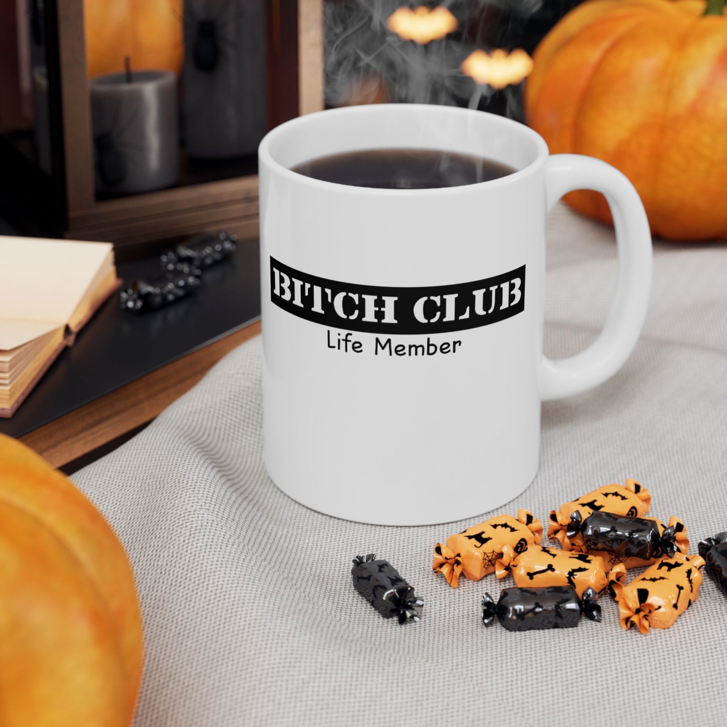 Stylish Ceramic Coffee Mug - Perfect for Home or Office - Great Gift for Coffee Lovers, Bitcoin Fans, Club Members