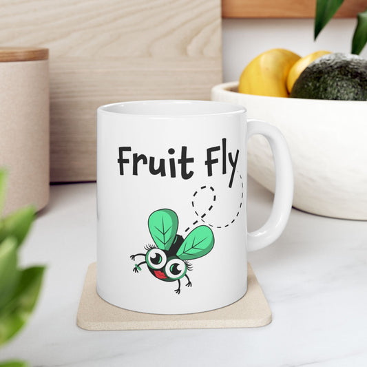 Fun Flutter Ceramic Mug - Perfect Gift for Insect Lovers, Home Decor, Coffee Lovers, Tea Drinkers, Unique Kitchenware