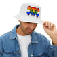 Rainbow Skull Bucket Hat - Unique AOP Design for Festivals, Summer, Pride Events, Beach Days, Casual Wear