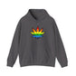 Rainbow Leaf Pride Hoodie – LGBTQ+ Botanical Sweatshirt for Queer Nature Lovers