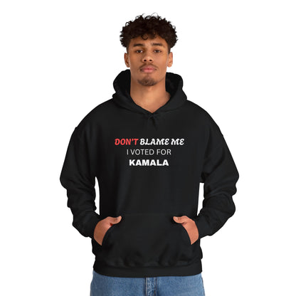 Don’t Blame Me I Voted for Kamala T-Shirt – Pro Kamala Harris Tee, Feminist Political Shirt, Liberal Democrat Election Top