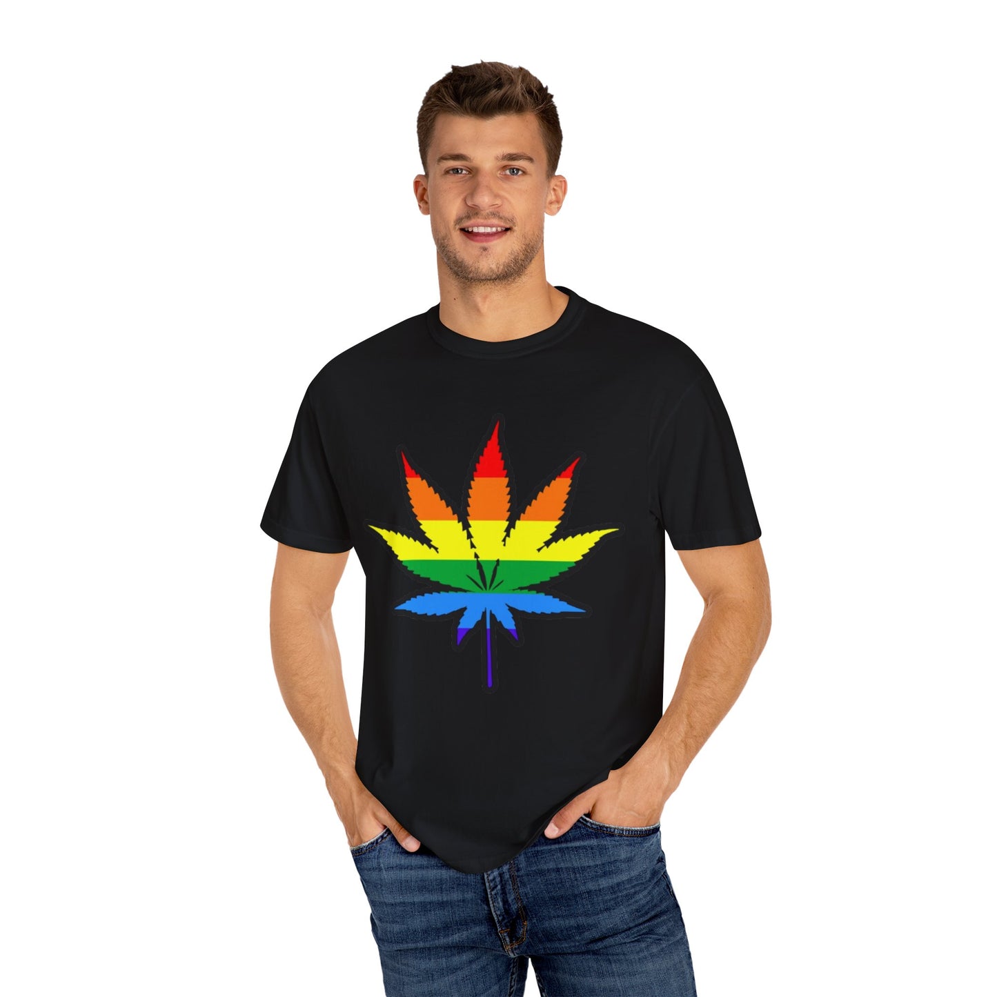 Pride Leaf T-Shirt – LGBTQ+ Botanical Statement Tee for Queer Nature Lovers