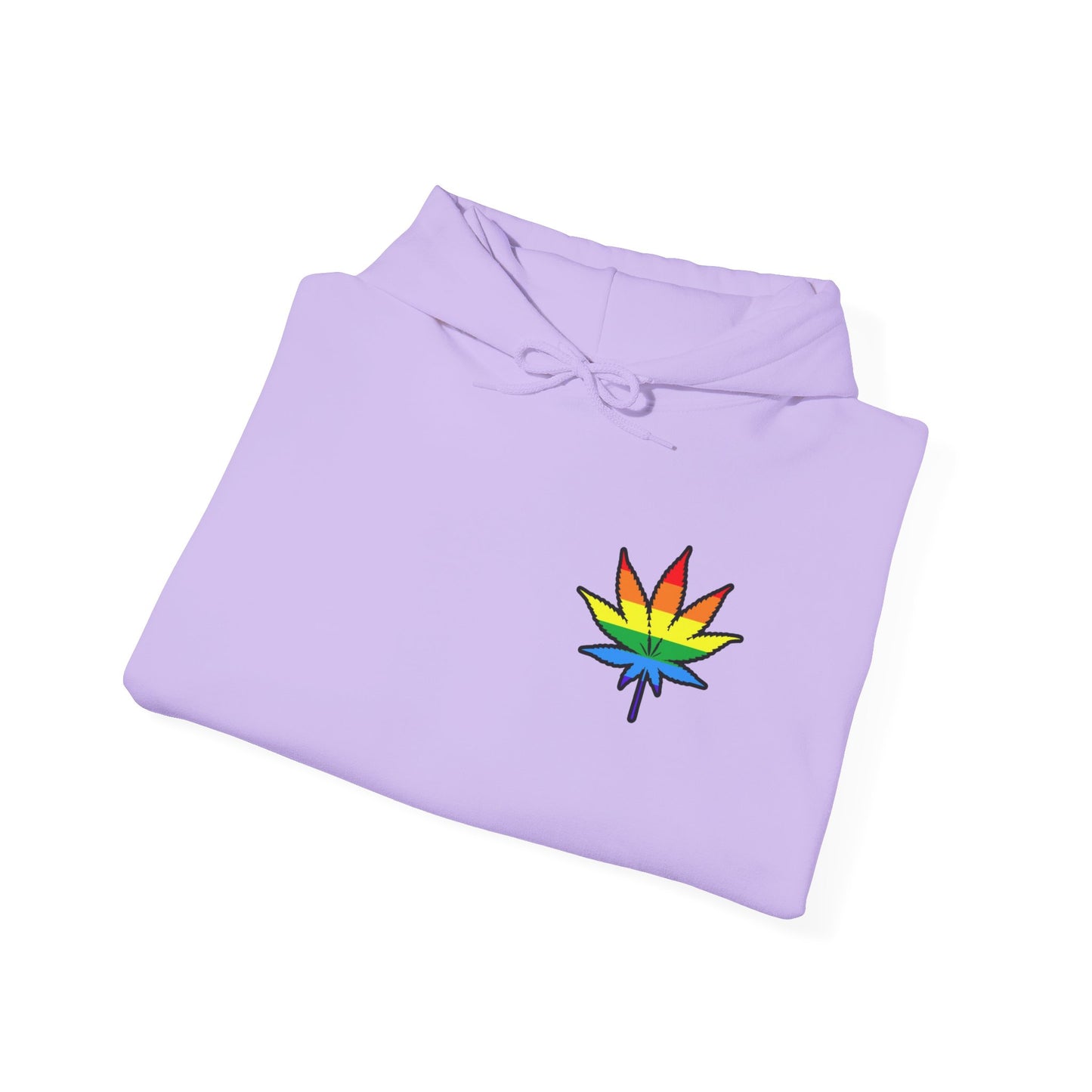 Rainbow Leaf Hoodie, Cozy Unisex Sweatshirt, LGBTQ+ Pride Apparel, Casual Streetwear, Gift for Friends, Everyday Comfort