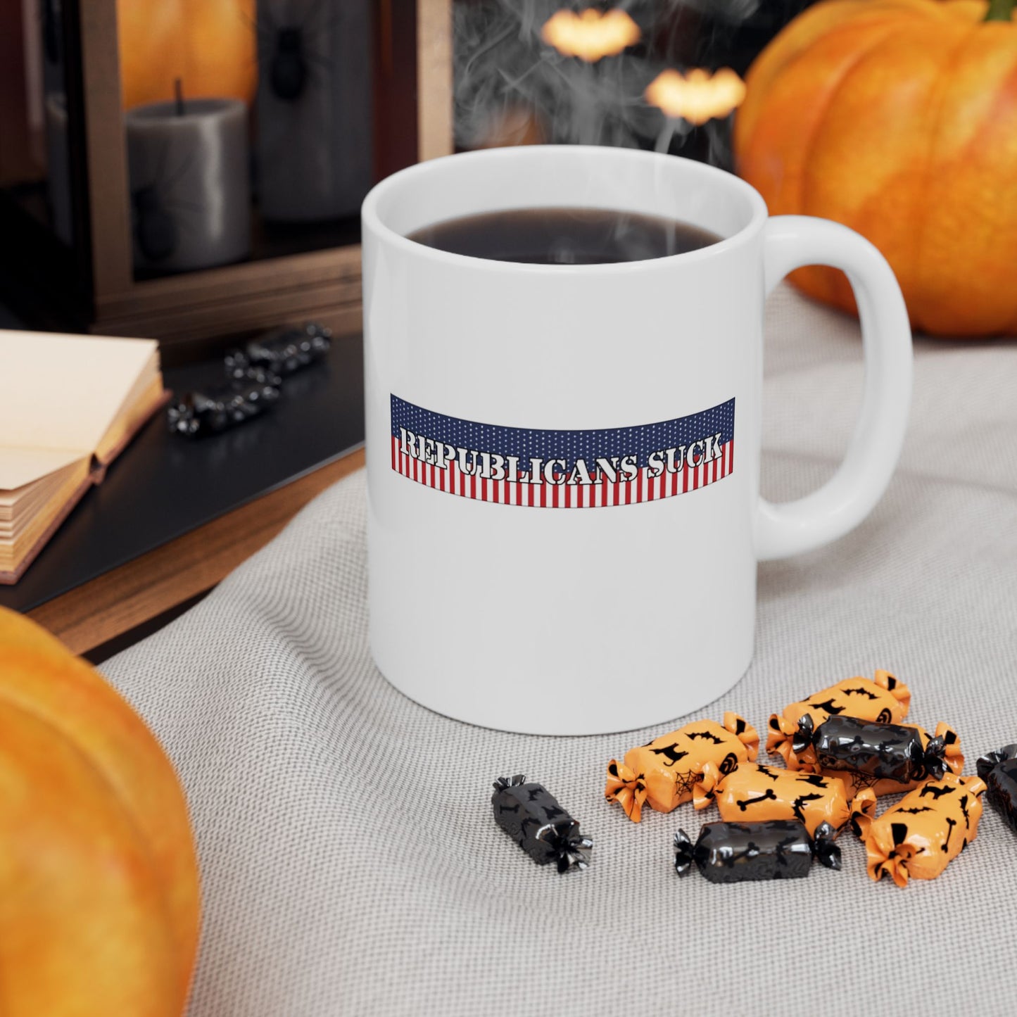 Patriotic Ceramic Mug - Perfect for Coffee Lovers, Gifts, Home Decor, Celebrations, or Relaxing Moments