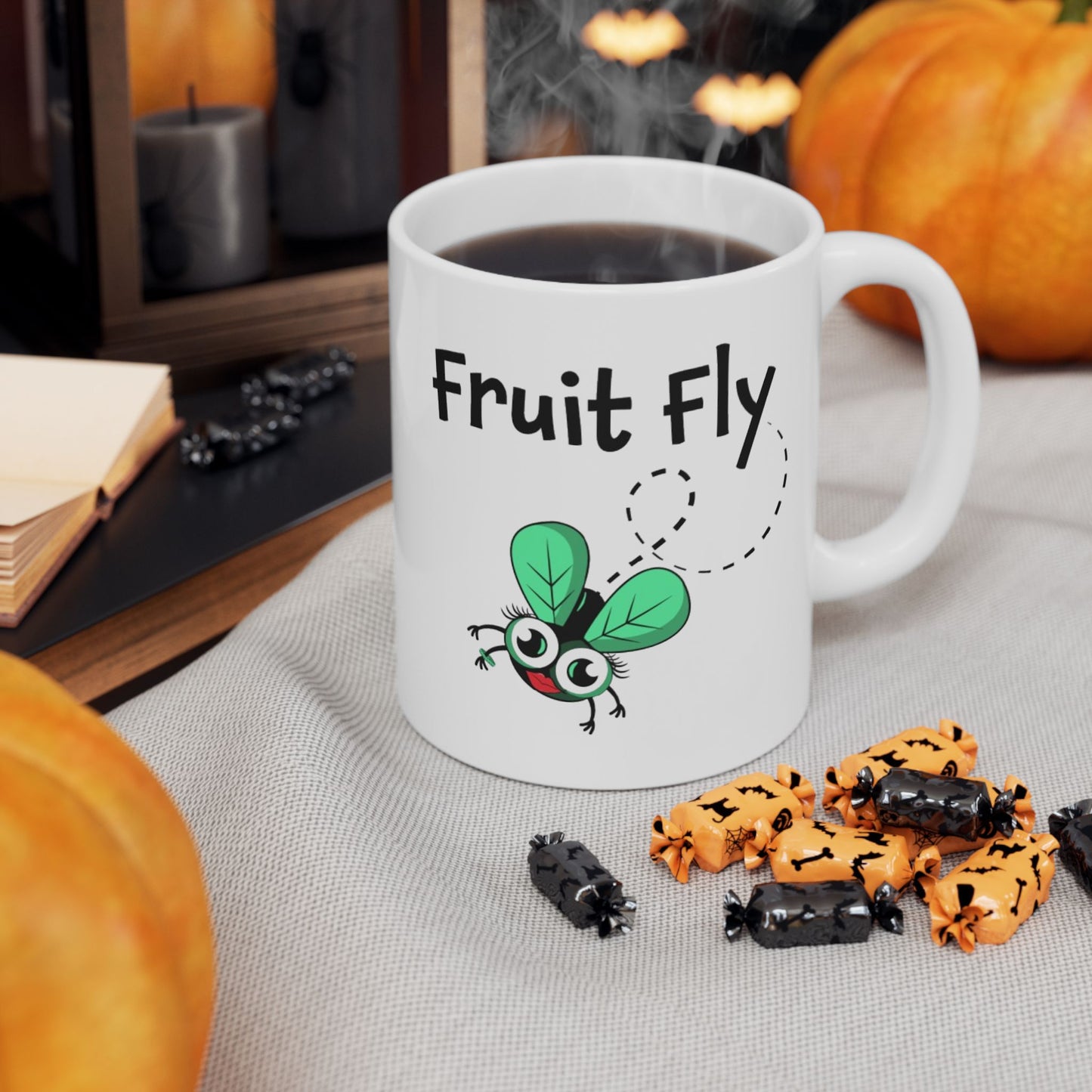 Fun Flutter Ceramic Mug - Perfect Gift for Insect Lovers, Home Decor, Coffee Lovers, Tea Drinkers, Unique Kitchenware