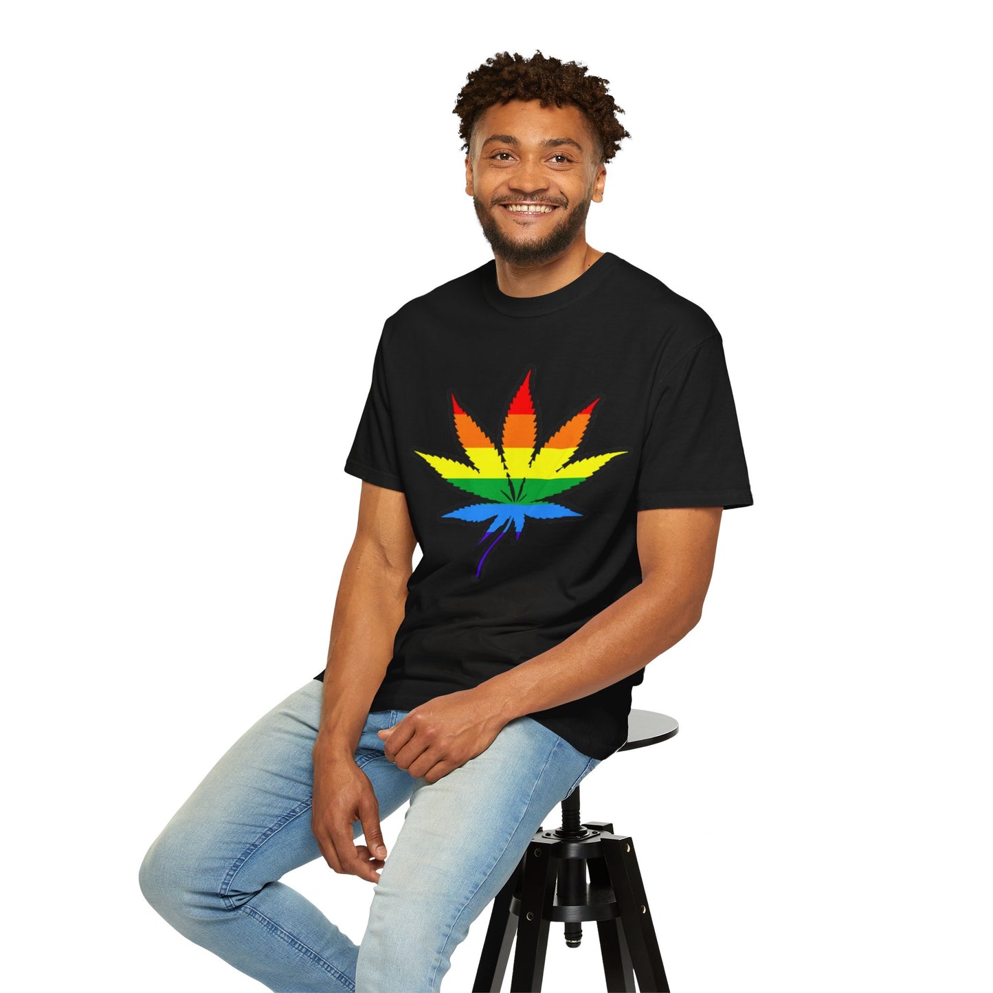 Pride Leaf T-Shirt – LGBTQ+ Botanical Statement Tee for Queer Nature Lovers