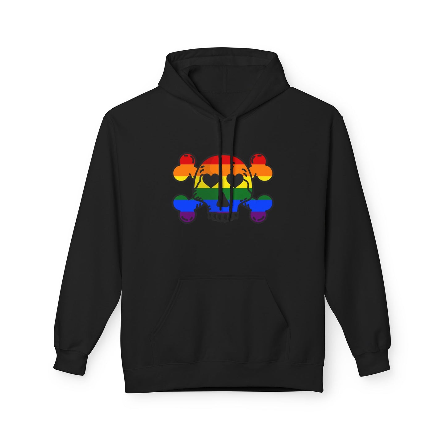 Rainbow Skull Pride Hoodie – Bold LGBTQ+ Statement Tee for Queer Rebels