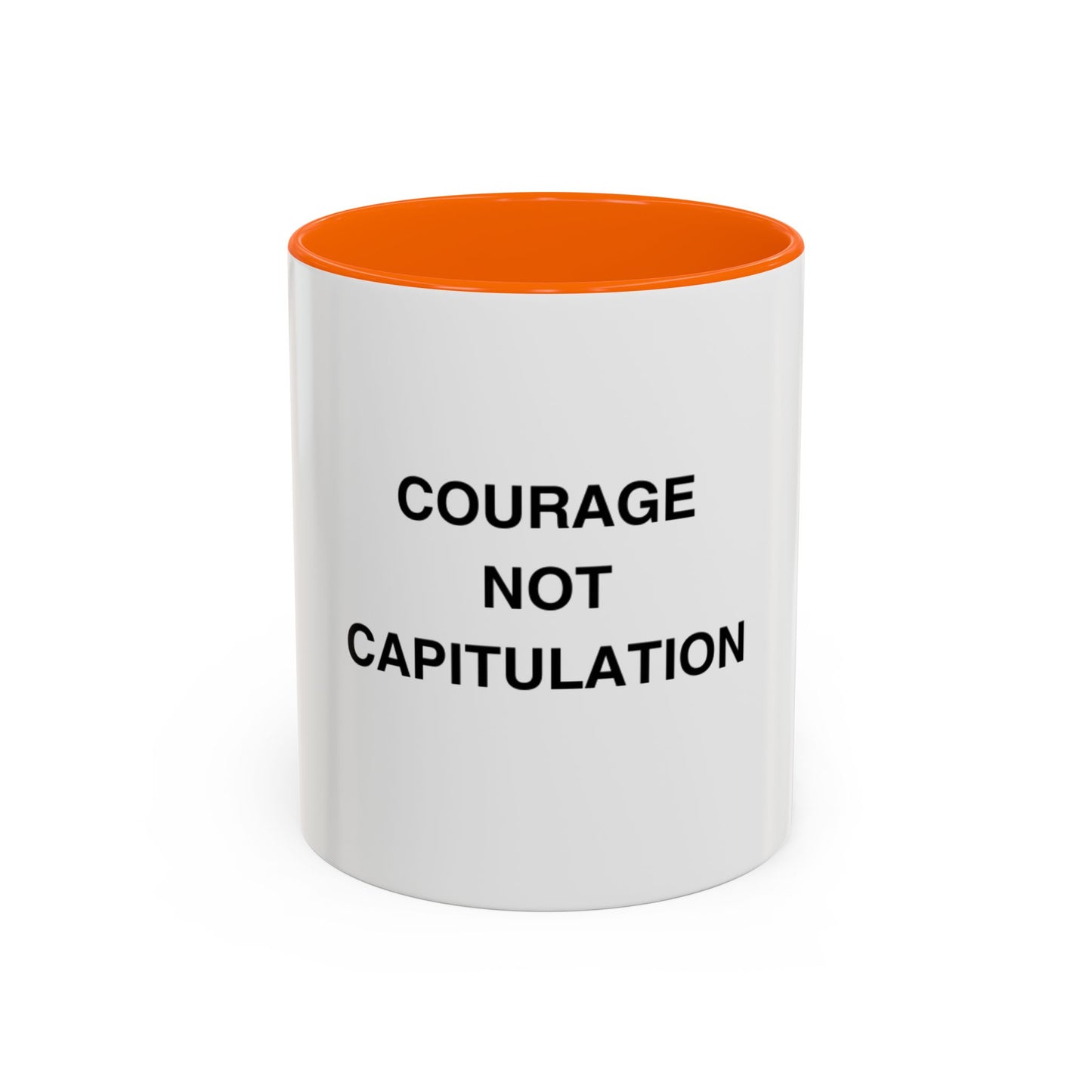 Courage Not Capitulation Mug - Motivational Accent Coffee Cup, Inspirational Gift for Friends, Office Coffee Mug, Empowerment Beverage [...]